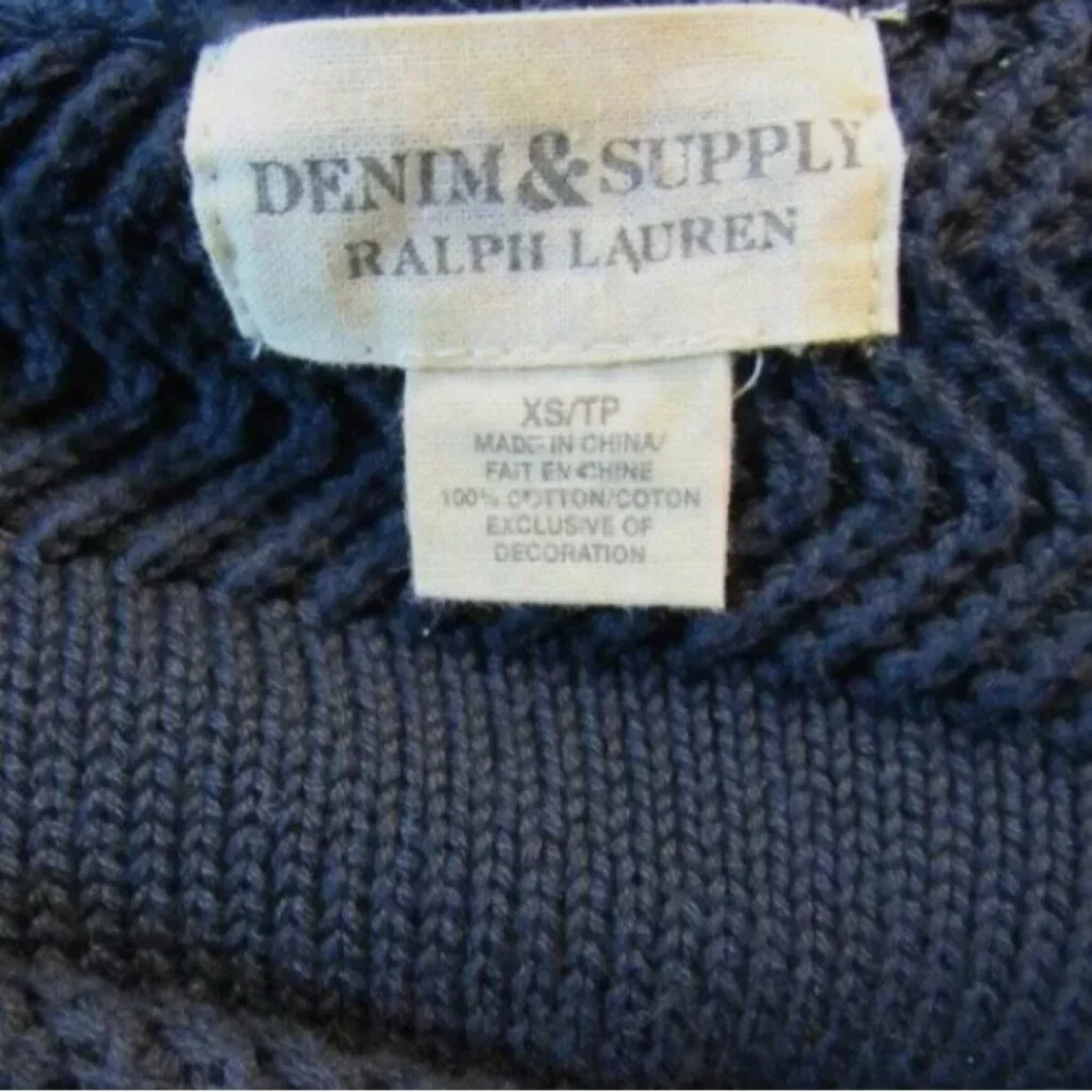 Ralph Lauren Denim & Supply Blue Sweater XS - Picture 5 of 5